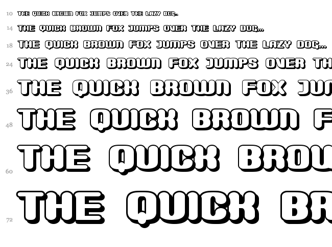 Monster font waterfall